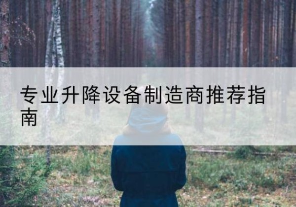 金湖电动剪叉升降平台厂家-专业升降设备制造商推荐指南